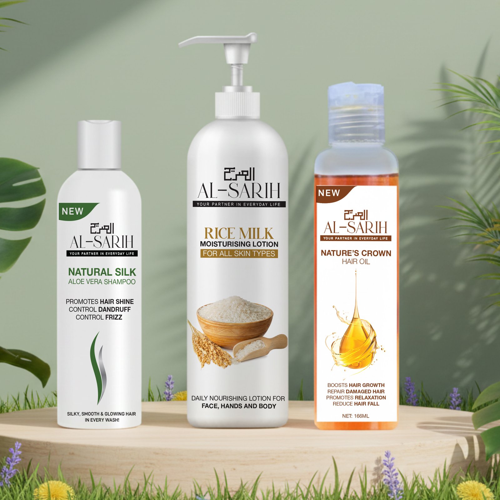 Natural Glow & Grow Bundle Hair & Skin Care Kit